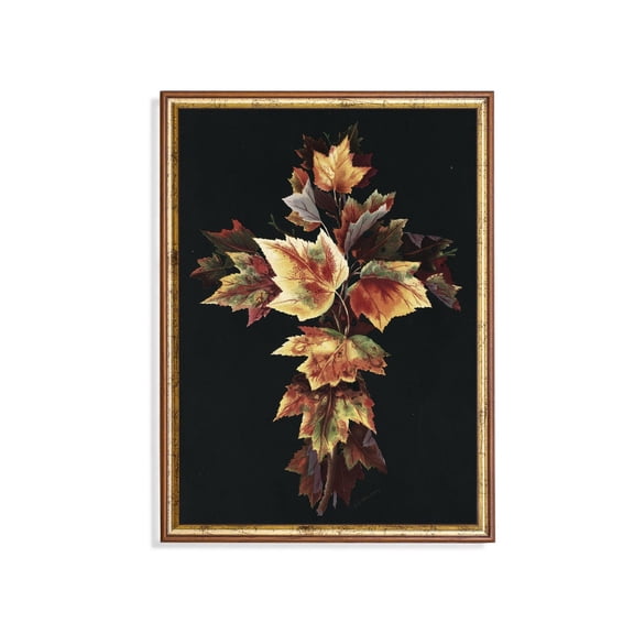 Vintage Autumn Leaves 19Th Century Botanical Botanical Floral Cottage Garden Wall Art Unframed Paper Print