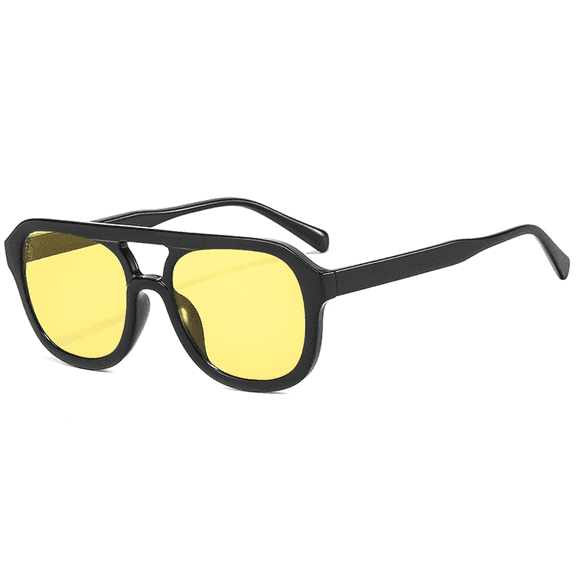 Trendy Square Aviator Sunglasses Women Men Square Eyewear Frame, Retro Sun Glasses for Women Men 