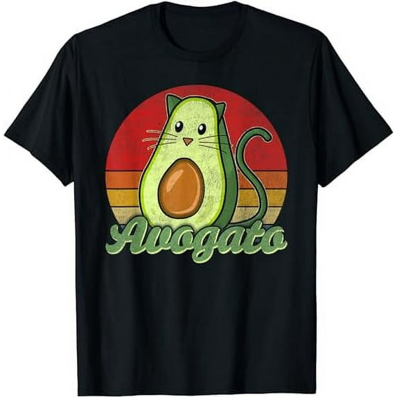 Vintage Avogato Cat Cinco De Mayo Avocado T-Shirt