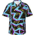 thumbnail image 1 of Vintage Aztec Pattern Mens Hawaiian Shirt Short Sleeve Casual Button Up Tropical Summer Beach Shirt, 1 of 9