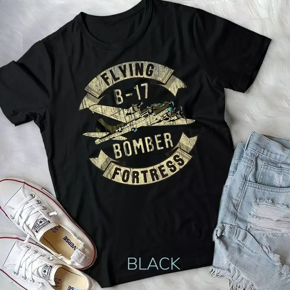 Vintage B17 Bomber Plane Aviation Airplane Shirt Grunge Unisex T-Shirt