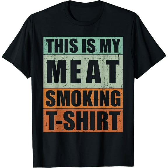 Vintage BBQ Retro Barbeque, This is My Meat Smoking T-Shirt