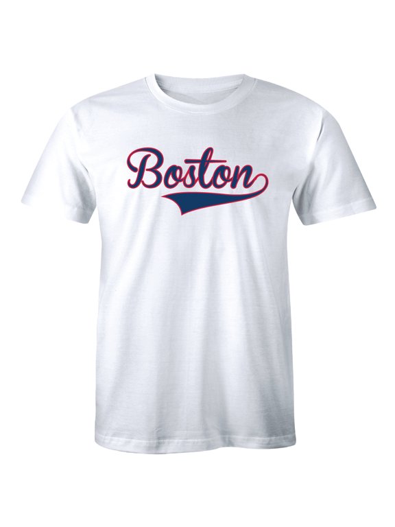 Vintage BOSTON Grunge Baseball Script Souvenir City Mens Town Pride T-Shirt
