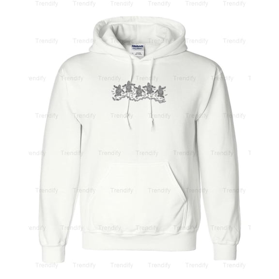 Vintage Baby Sea Turtles Ocean Beach Aesthetic Graphic Hoodie M3083167, Up to Size 5XL