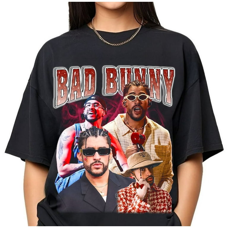 Vintage Bad Bunny Shirt Bad Bunny Shirt Retro Bad Bunny Shirt 90s Rapper Fan Gift Bad Bunny Graphic Shirt Bad Bunny Tee