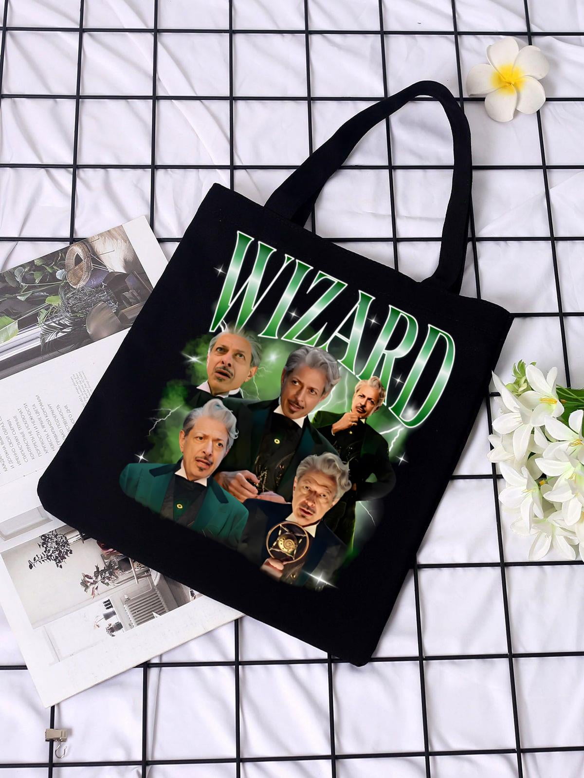 Vintage Bag, Wizard Retro , Jeff Goldblum Bootleg, Movie Merch, Overd ...