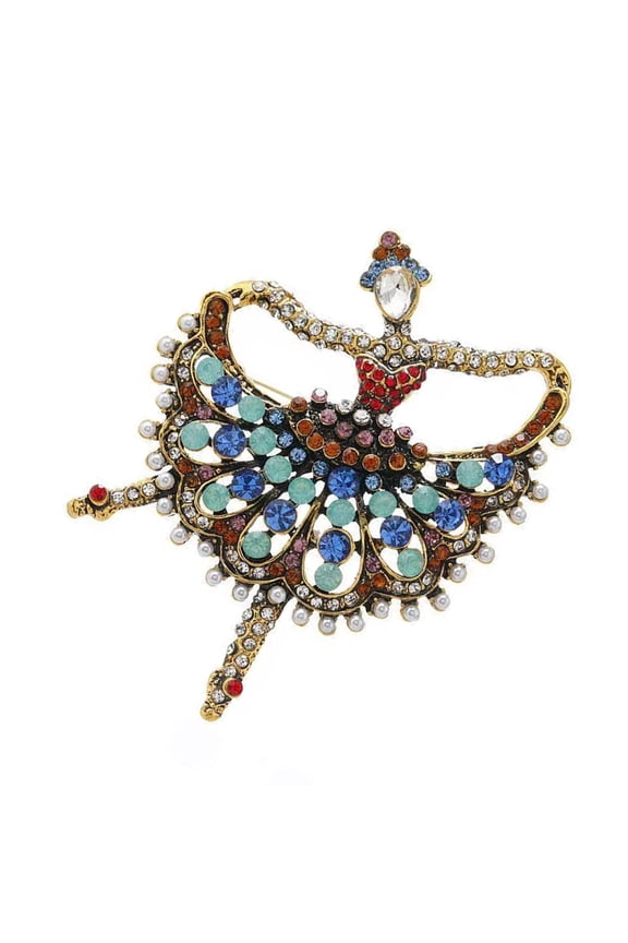 Vintage Ballet Dancer Brooch Alloy Crafted Dance Inspired Jewelry Perfect Gift For Dance Lovers Women