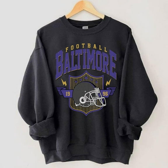Vintage Baltimore Football Sweatshirt, Baltimore Football Game Day