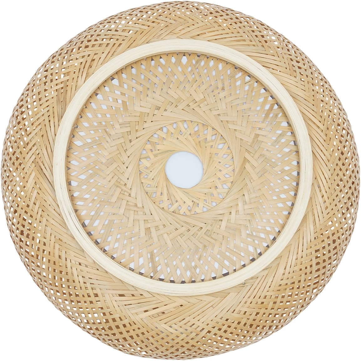 Vintage Bamboo Ceiling Lighting Fixtures, 15.7" Bamboo Flush Mount ...