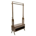 thumbnail image 1 of Vintage Bamboo Garment Rack 300lbs Retro Freestanding Closet Organizer Coat Rack Brown, 1 of 24
