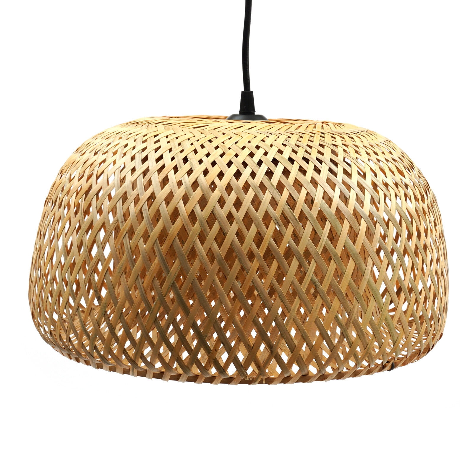 Vintage Bamboo Wicker Rattan Shade Pendant Light Hanging Fixture Ceiling Lamp 110V / 60Hz Bamboo Wicker Rattan Shade Pendant Light