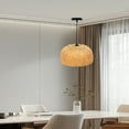 thumbnail image 1 of Vintage Bamboo Wicker Rattan Shade Pendant Light Hanging Fixture Ceiling Lamp 110V / 60Hz Bamboo Wicker Rattan Shade Pendant Light, 1 of 16