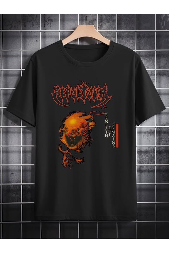 Vintage Band Men'S Casual Crew Neck T-Shirt, Print Design Men'S Top, Gift for Men