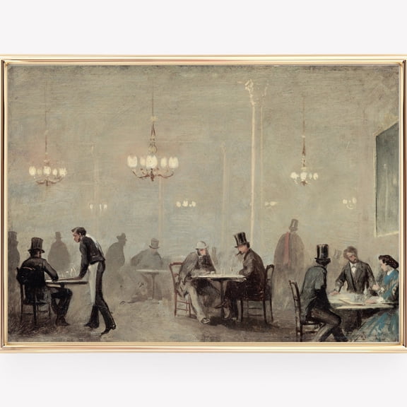 Vintage Bar Cart Print, Bar Cart Wall Decor, Moody Wall Art, Bar Cart Accessories, Bar Wall Art, Print Wall Art UNFRAMED PAPER POSTER, Home Decor, Vintage Gift, Living Room Dercor