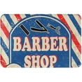 thumbnail image 1 of Vintage Barber Shop Indoor Doormat Durable Welcome Front Door Mats Entryway Rugs Non-Slip Absorbent Area Rugs Resist Dirt Carpet for Room Decor 18*30in, 1 of 4