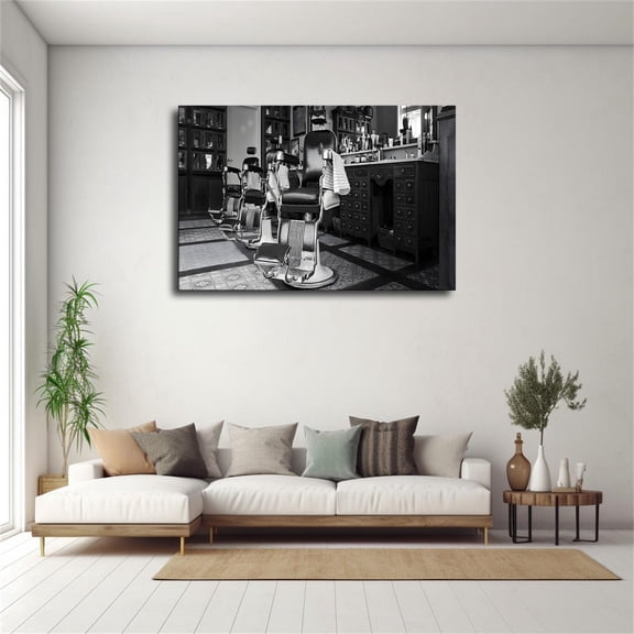Vintage Barbershop Wall Art Print