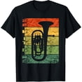 thumbnail image 1 of Vintage Baritone Horn Tee Baritone Horn Marching Band Shirt T-Shirt, 1 of 4