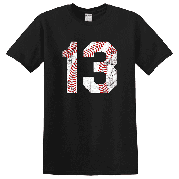Vintage Baseball 13 Jersey Number T-shirt