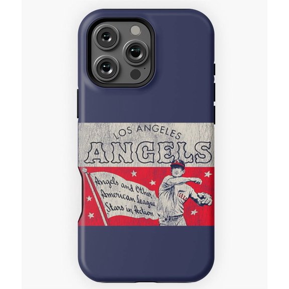Vintage Baseball Angels Tin Sign M0322 Phone Case for iPhone 17 16 15 14 13 12 11 Pro Max