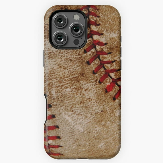 Vintage Baseball Ball Red and White Art Phone Case for iPhone 11 12 13 14 15 16 17 Pro Max