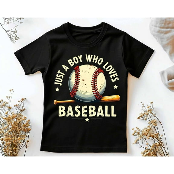 Vintage Baseball Boy T-Shirt, 100% Cotton Tee for Kids, Custom Baseball Shirt for Young Players, Gift for Son