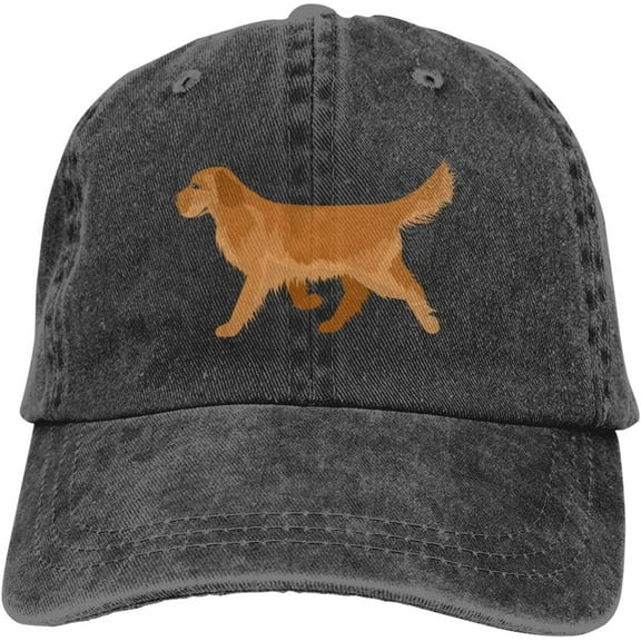 Vintage Baseball Cap Cute Golden Retriever Denim Hats Trucker Hats Dad Cap
