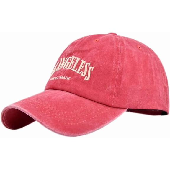 Vintage Baseball Cap Embroidery Los Angeles Washed Denim Trucker Cap 100% Cotton Sun Hat for Men Women Adjustable