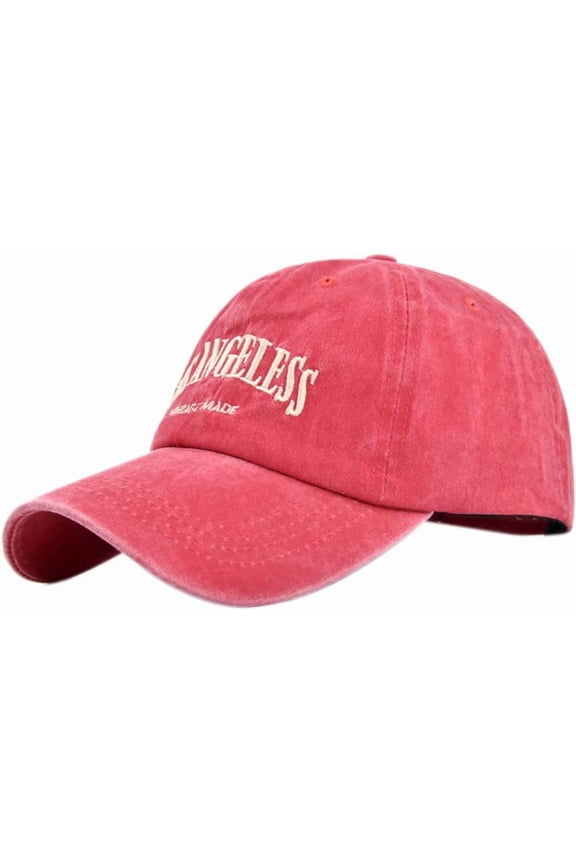 Vintage Baseball Cap Embroidery Los Angeles Washed Denim Trucker Cap 100% Cotton Sun Hat for Men Women Adjustable