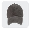 thumbnail image 1 of Vintage Baseball Cap for Men Adjustable Sun Protection Snapback Hats Mens Trendy Washed Solid Color Breathable Athletic Hiking Ponytail Ball Hat, 1 of 5