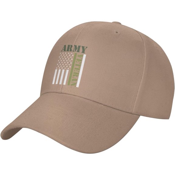 Vintage Baseball Cap for Men Women Army Veteran Dad Hat Adjustable Trucker Sports Hat Black