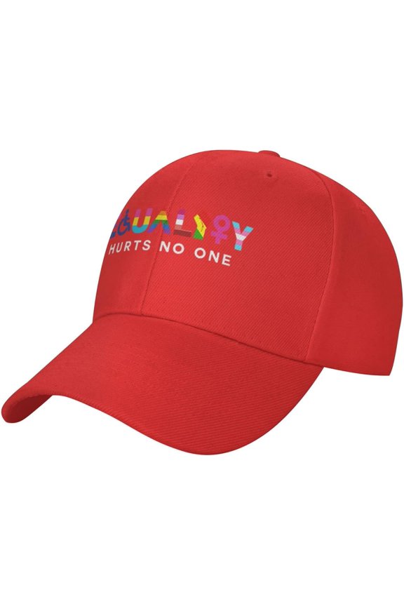 Vintage Baseball Cap for Men Women Equality Hurts No One Equal Rights LGBT Dad Hat Adjustable Trucker Sports Hat Black