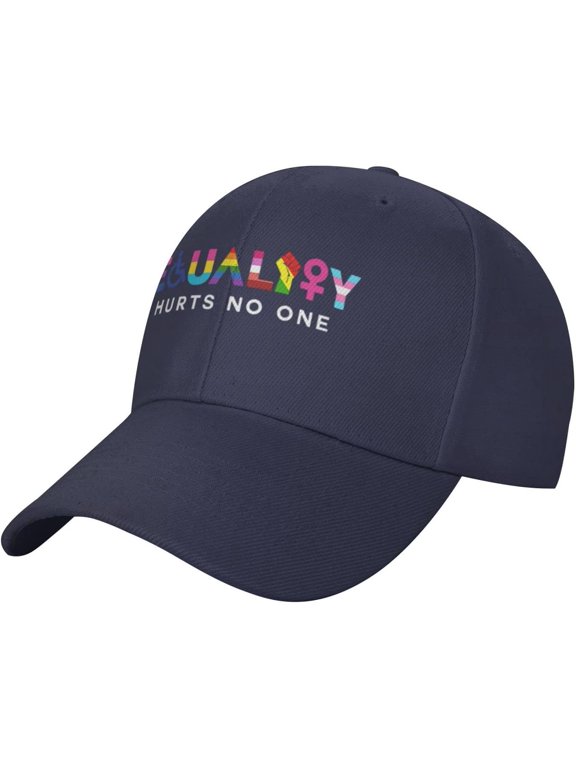Vintage Baseball Cap for Men Women Equality Hurts No One Equal Rights LGBT Dad Hat Adjustable Trucker Sports Hat Black