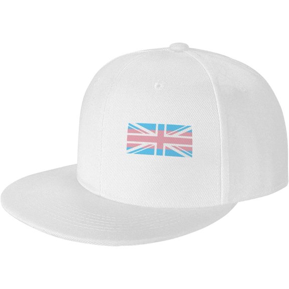 Vintage Baseball Cap for Men Women Gay Pride LGBT Transgender UK Union Flag Stripe Dad Hat Adjustable Sports Hat Black