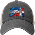 Vintage Baseball Caps Hondurans Honduras Flag Dominican Republic Flag