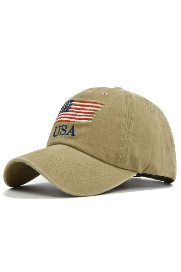 Vintage Baseball Hats for Men American Flag Patch Breathable Mesh Classic Baseball Caps Adjust Cotton Running Ball Hats