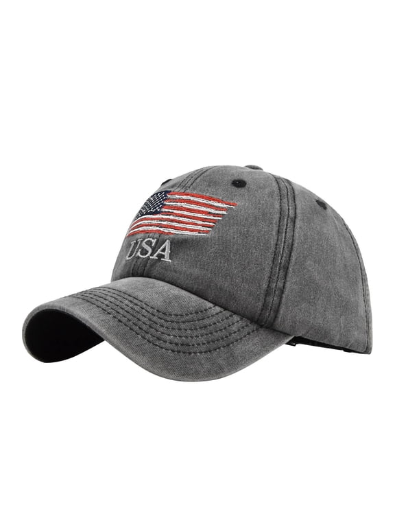 Vintage Baseball Hats for Men American Flag Patch Breathable Mesh Classic Baseball Caps Adjust Cotton Running Ball Hats