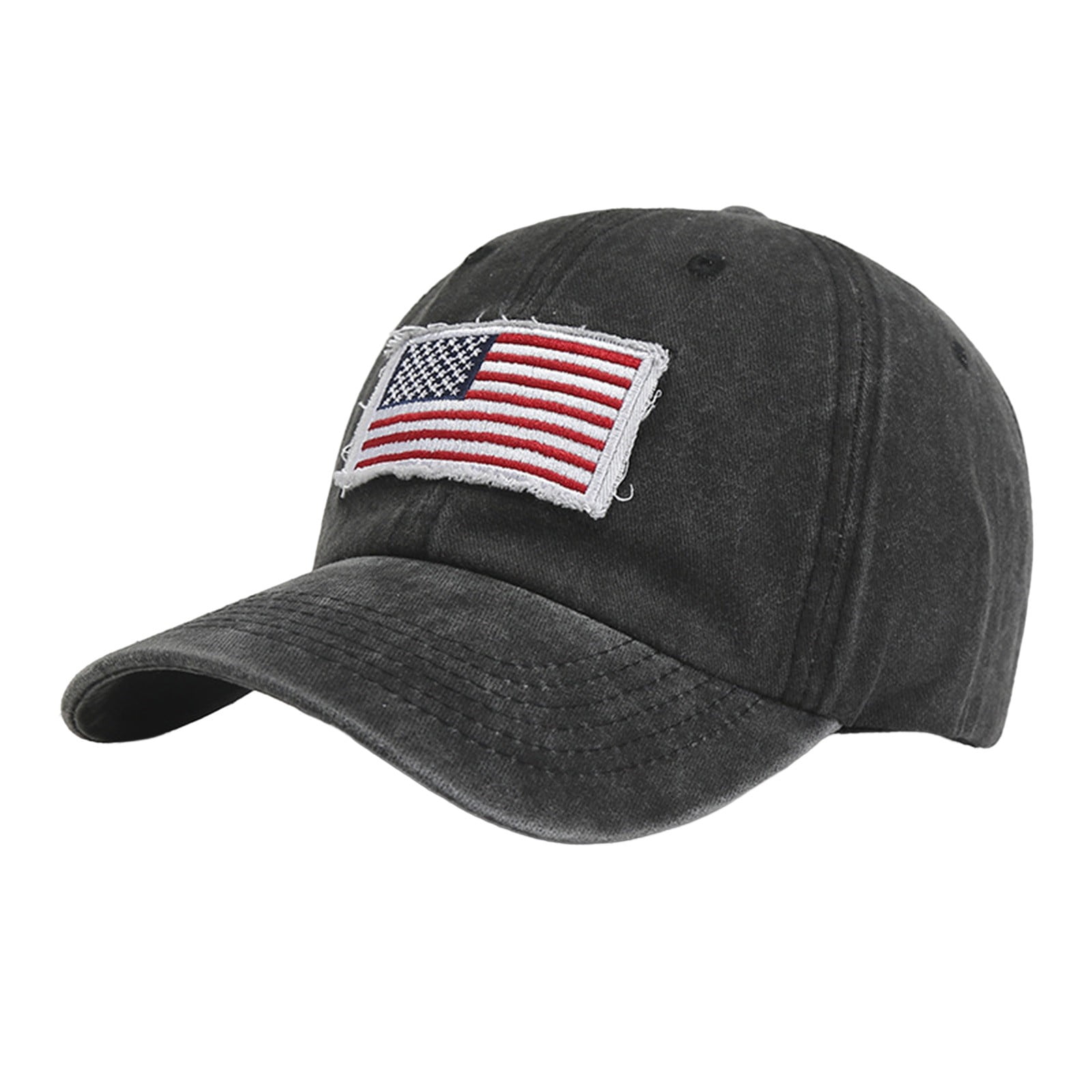Stormdoing Vintage Baseball Hats for Men American Flag Patch Breathable Mesh Classic Baseball Caps Adjust Cotton Running Ball Hats, Adult Unisex, Size