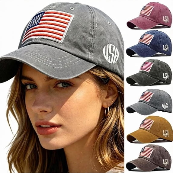 Vintage Baseball Hats for Men American Flag Patch Breathable Mesh Classic Baseball Caps Adjust Cotton Running Ball Hats