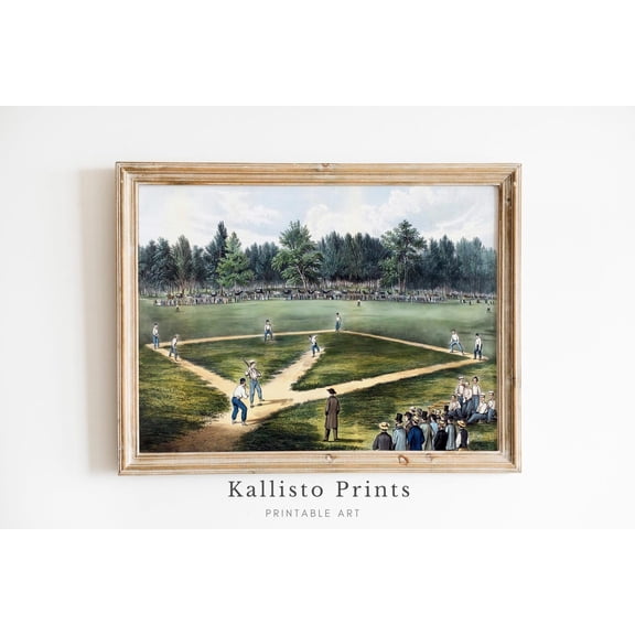 Vintage Baseball Illustration, Antique Sports Art, Retro Baseball Wall Decor, Historical Baseball Print Poster, Size 12x18 UNFFRAMED F03.1.6l1897