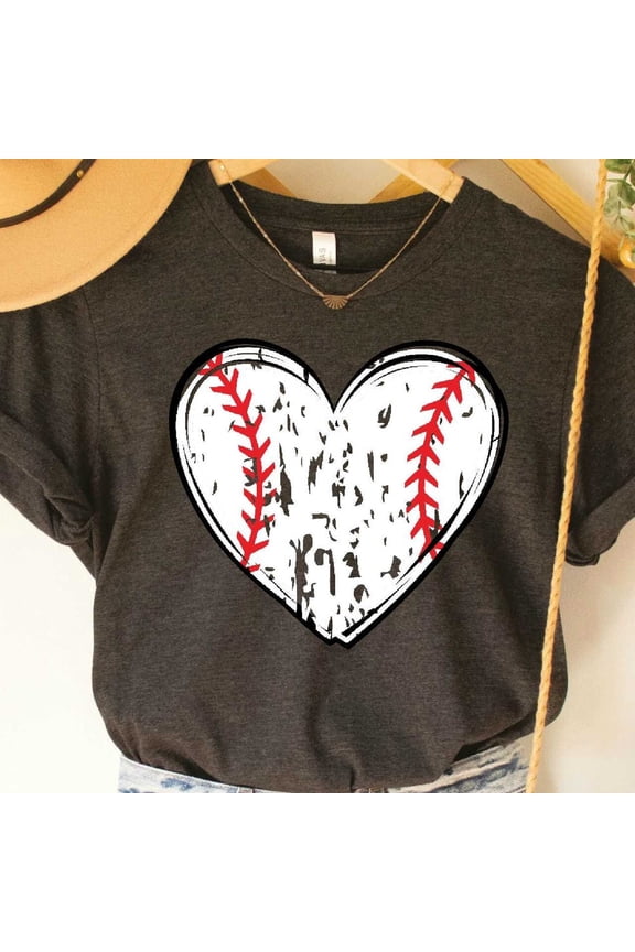 Vintage Baseball Mom Baseball Heart Baseball Lover Baseball Distressed Heart Baseball Fan Gift - Perfect Gifts For Everyone