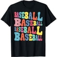 thumbnail image 1 of Vintage Baseball Sports Lover Funny Baseball Player T-Shirt, 1 of 5