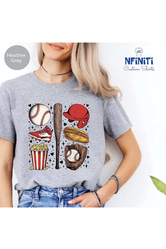 Vintage Baseball T-Shirt: Game Day Tee for Players & Fans All Size S-5Xl