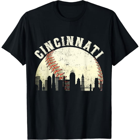 Vintage Baseball Tee Distressed Gameday Retro Mens T-Shirt