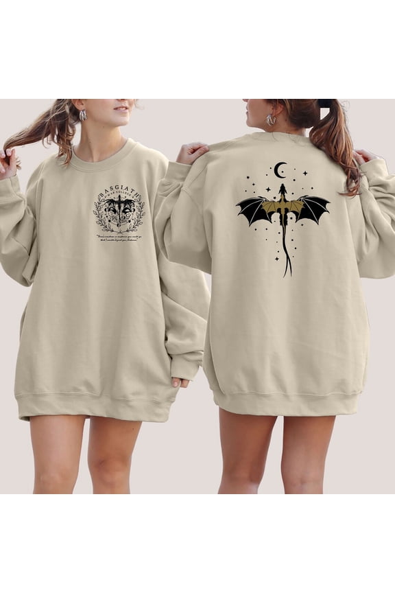 Vintage Basgiath War College Fourth Wing Dragon Rider Sweatshirt All size S-3XL