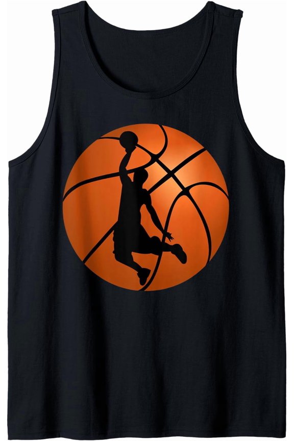 Vintage Basketball Dunk Game Day Tank Top Size S-3XL