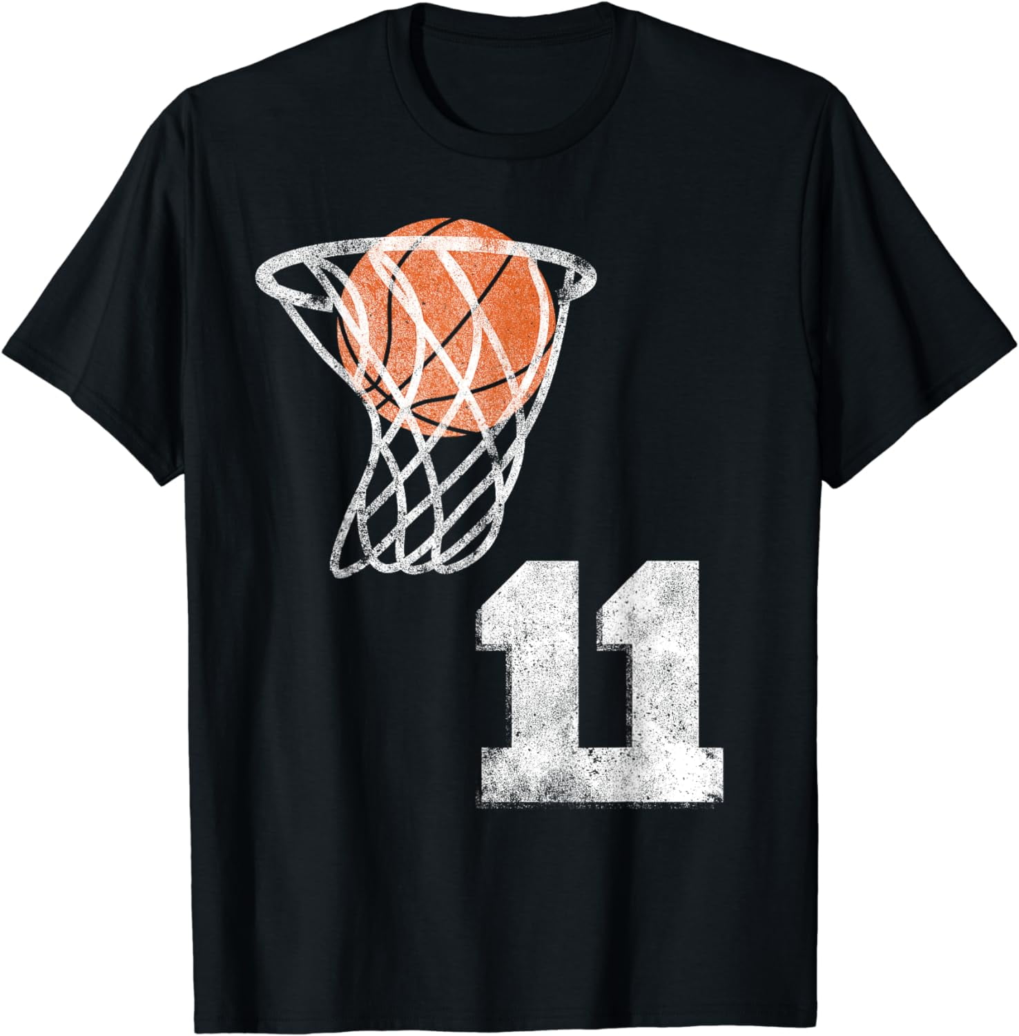 Vintage Basketball Jersey Number 11 T-Shirt Player Number Vintage Basketball Jersey Number 11 T-Shirt Player Number