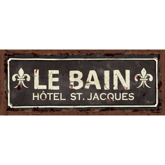 Vintage Bath IV Poster Print by Pela Studio (20 x 10)