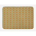 thumbnail image 1 of Vintage Bath Mat, Geometric Shapes Retro Style Flowers and Dots Design on Sepia Background Ornamental, Plush Bathroom Decor Mat with Non Slip Backing, 29.5" X 17.5", Multicolor, by Ambesonne, 1 of 2