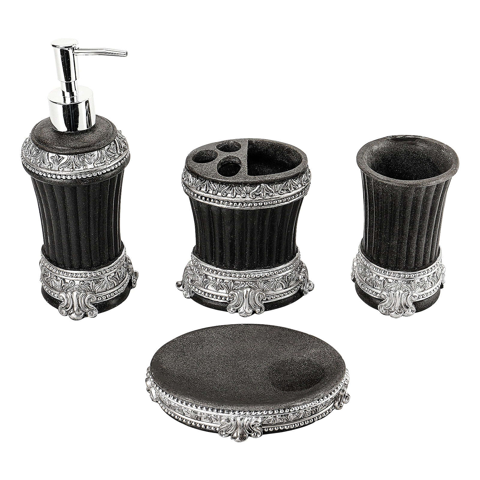 Vintage Bathroom Accessories, 4 Pcs Soap Dispenser Bathroom Bathroom ...