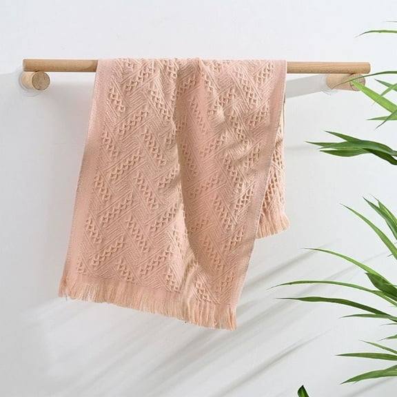 Vintage Bathroom Decor,Hand Towels for Bathroom,Boho Hand Towels Turkish Cotton,Decorative Absorbent Face Head Towel for Bathroom Kitchen Farmhouse Gift(Pink 30*13*0.2in)from ANMUYUM